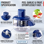 Automatic Garlic Peeler – Peel Garlic in 10 Seconds, USB Rechargeable & Cordless